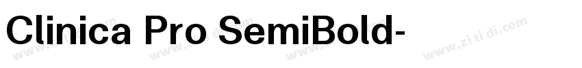 Clinica Pro SemiBold字体转换